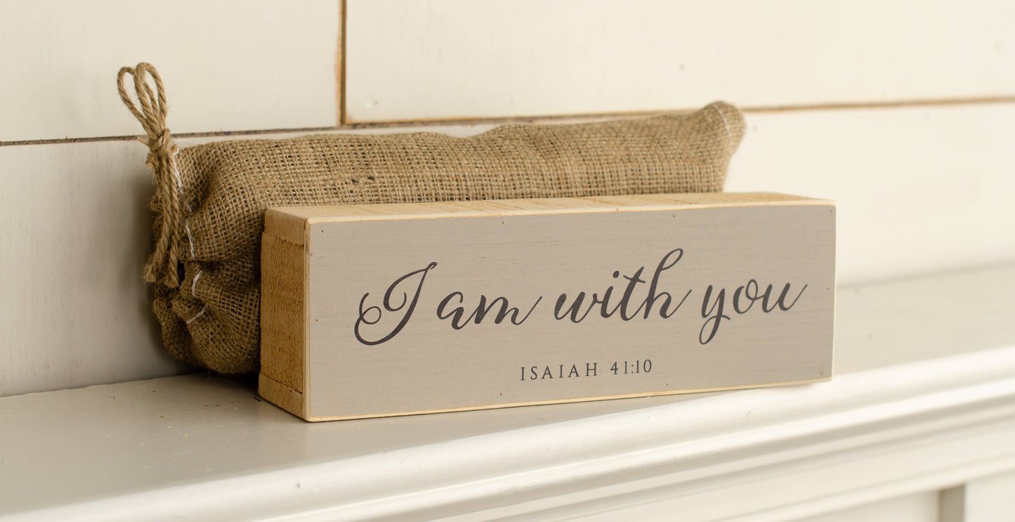 Bereavement Shelf Sitters | 12 x 4" Box Frame Sign | Comes w: The Man On The Middle Cross