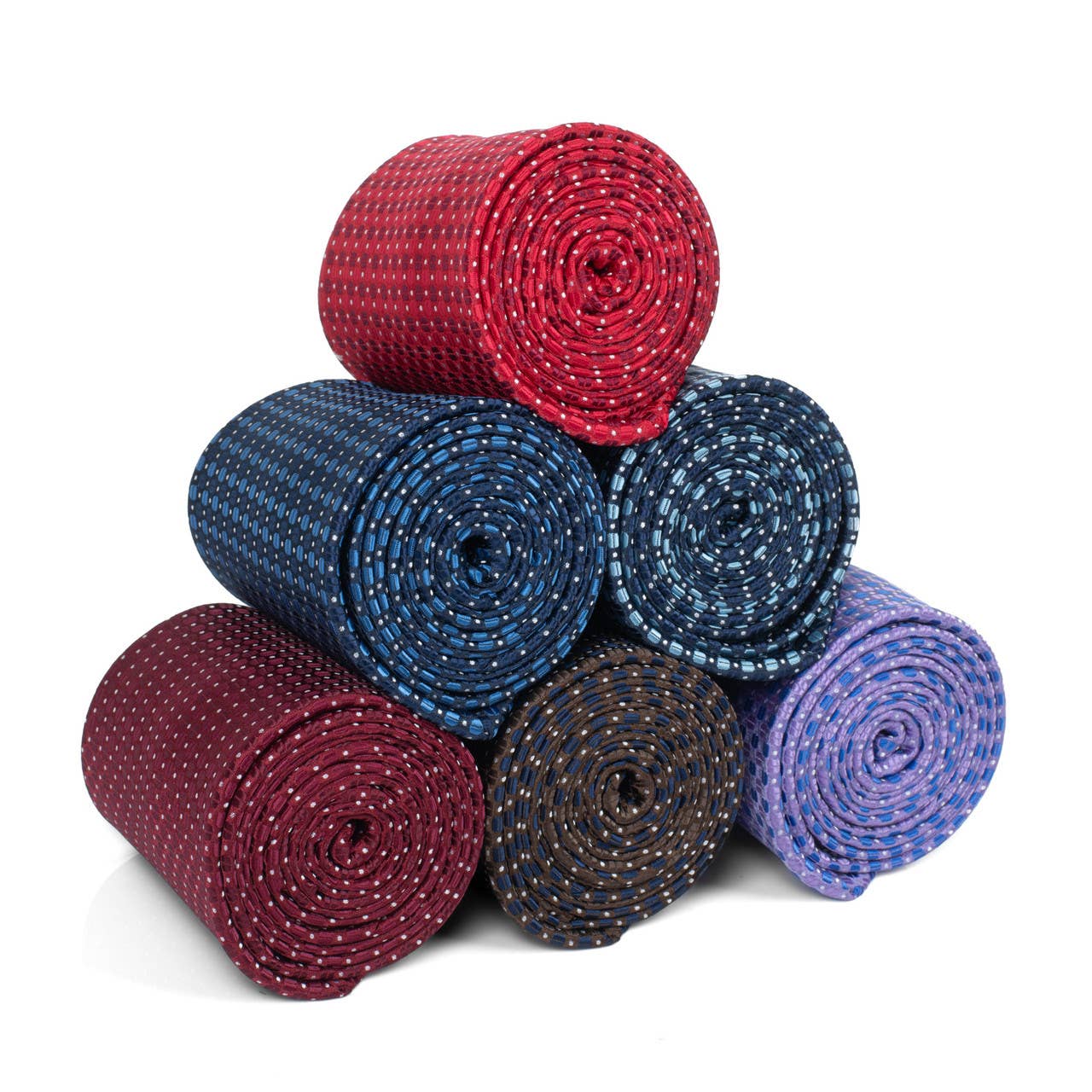 Men's Micro Fiber Poly Woven Regular Tie -MPW5984: Brown