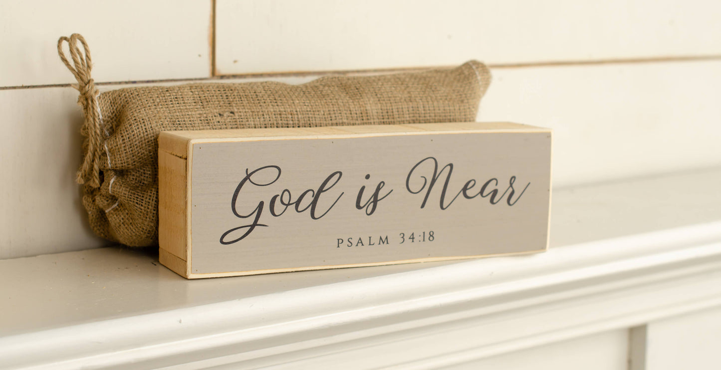 Bereavement Shelf Sitters | 12 x 4" Box Frame Sign | Comes w: The Man On The Middle Cross