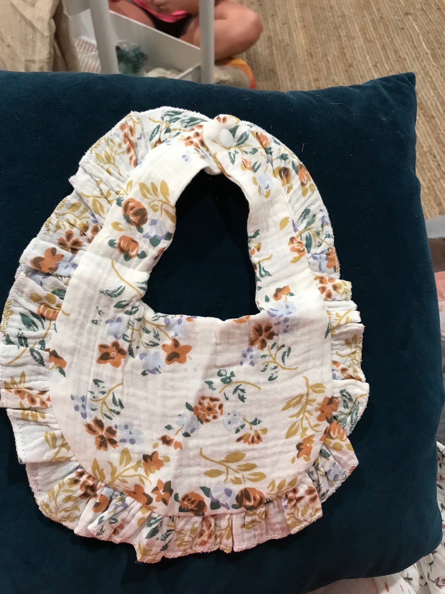 Ruffled Baby Bib