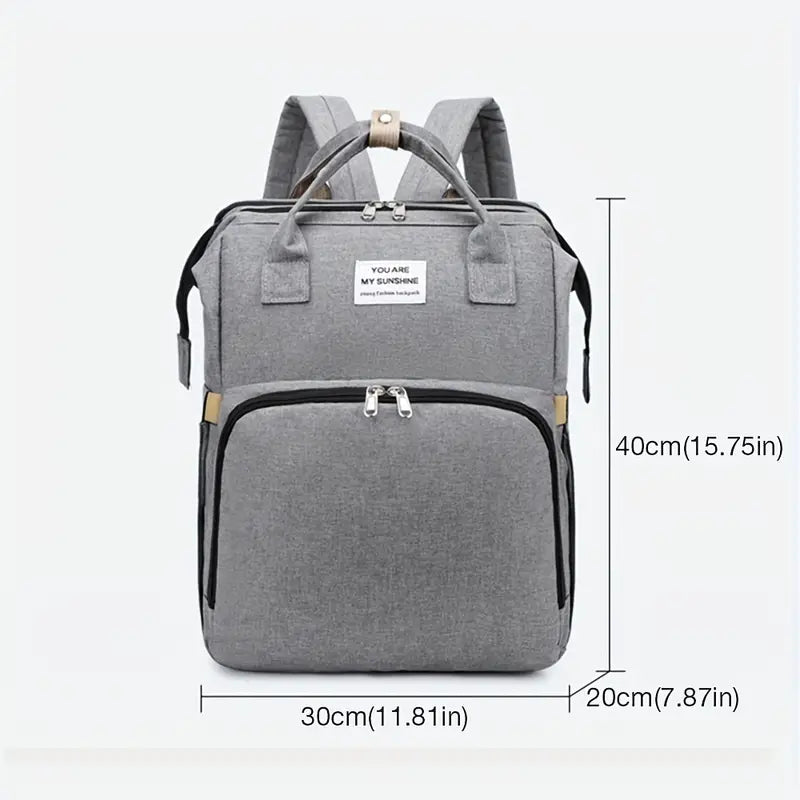 Folding Mommy Bag, Lightweight Portable Folding Crib Bed, Large-capacity Baby Backpack