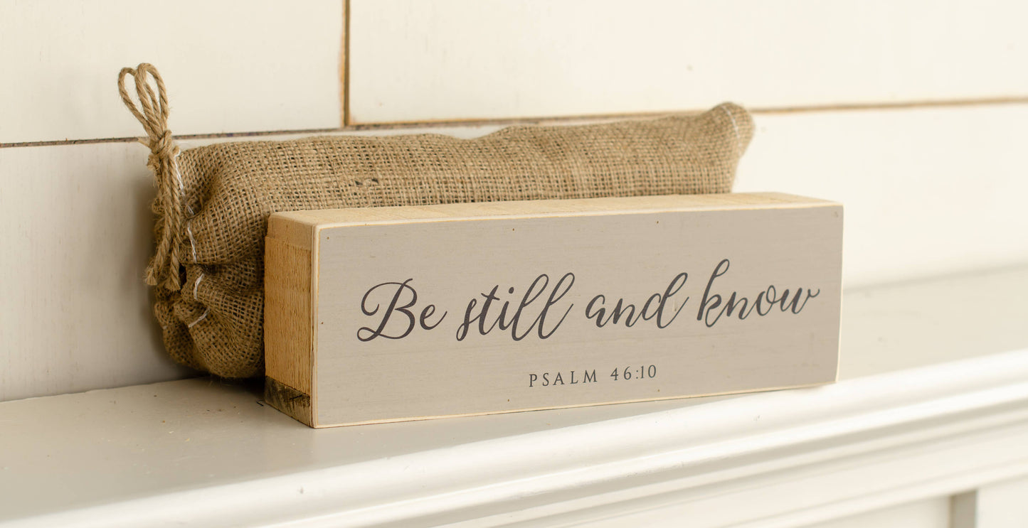 Bereavement Shelf Sitters | 12 x 4" Box Frame Sign | Comes w: The Man On The Middle Cross