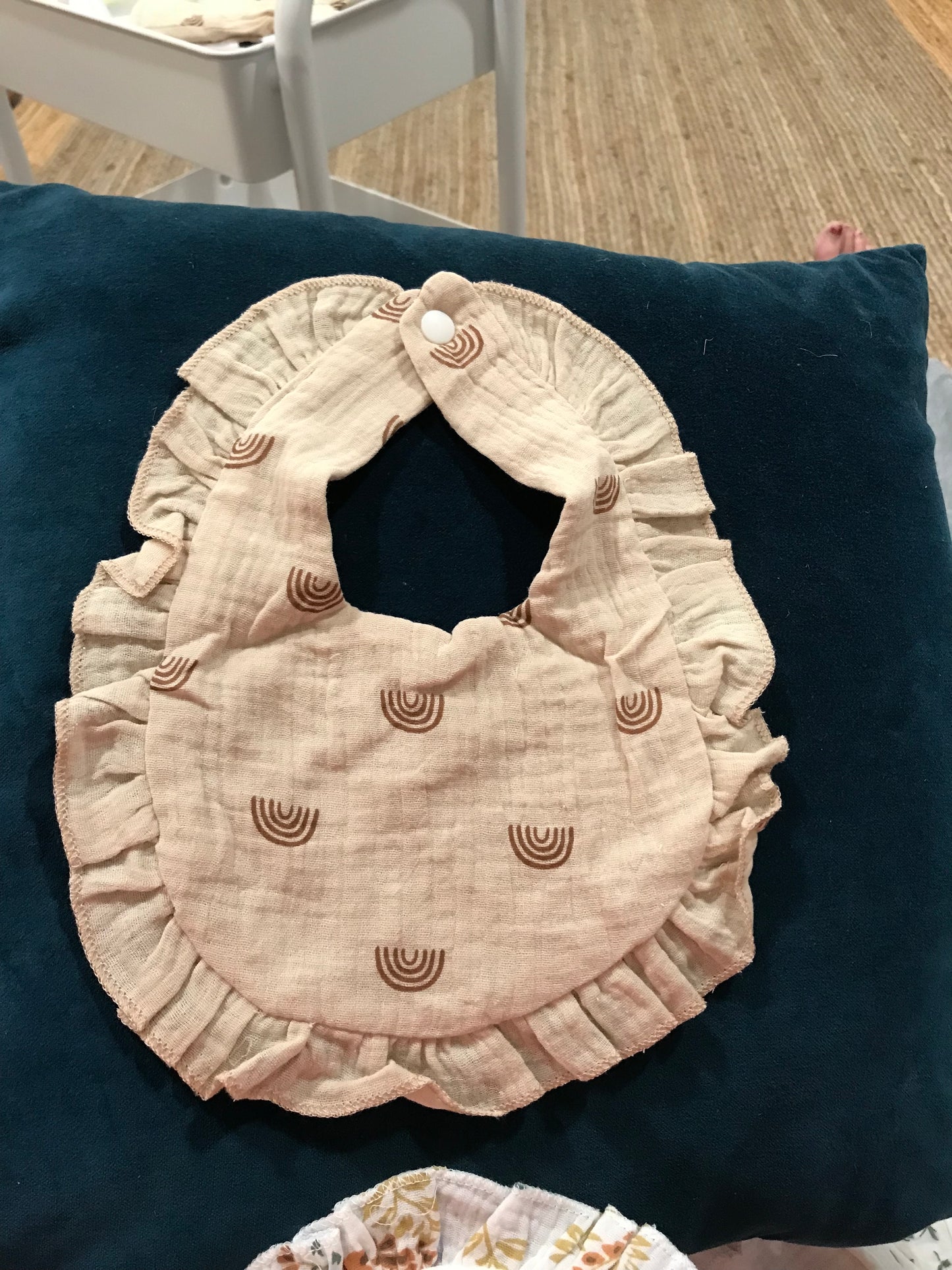 Ruffled Baby Bib