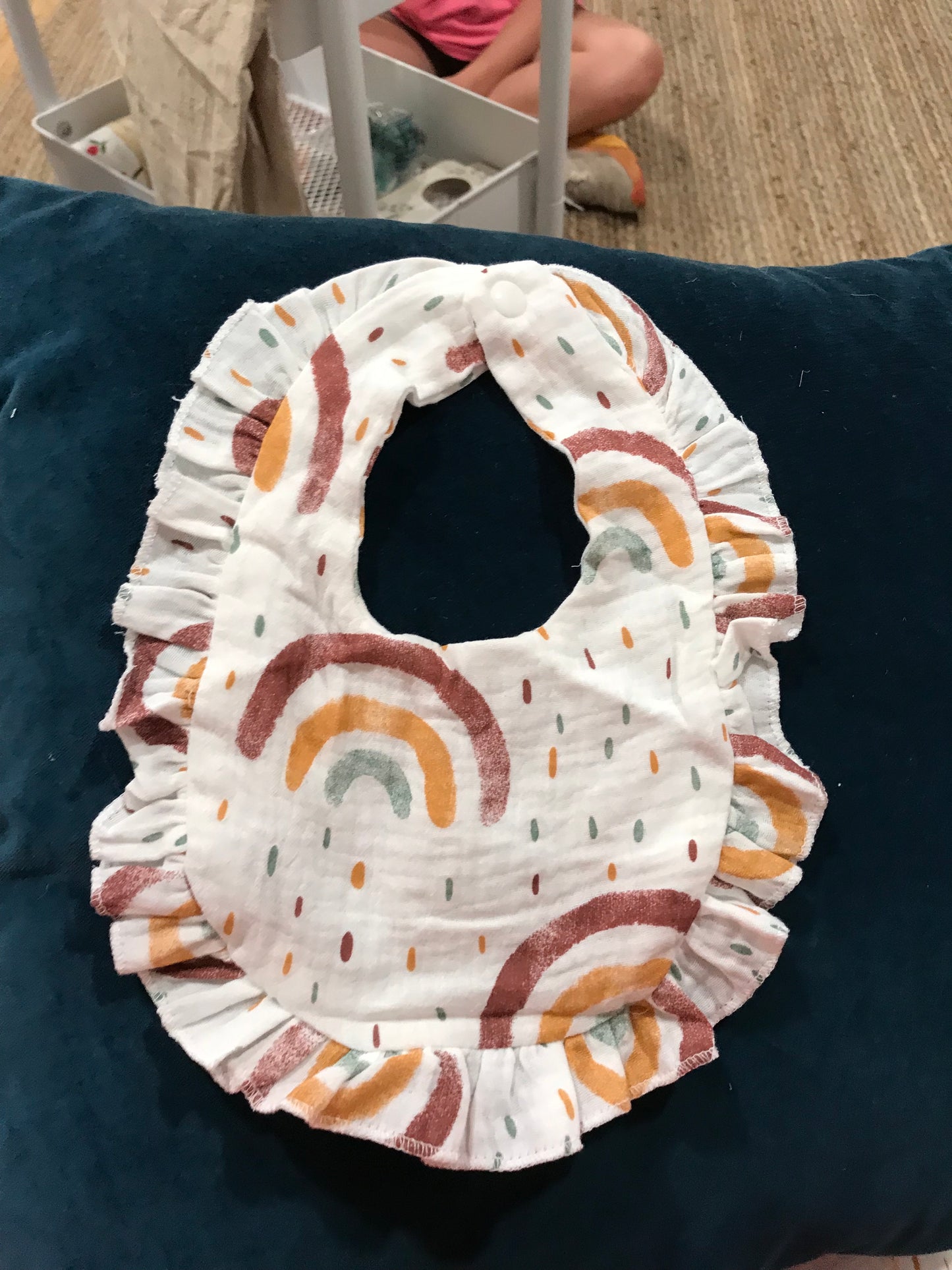 Ruffled Baby Bib