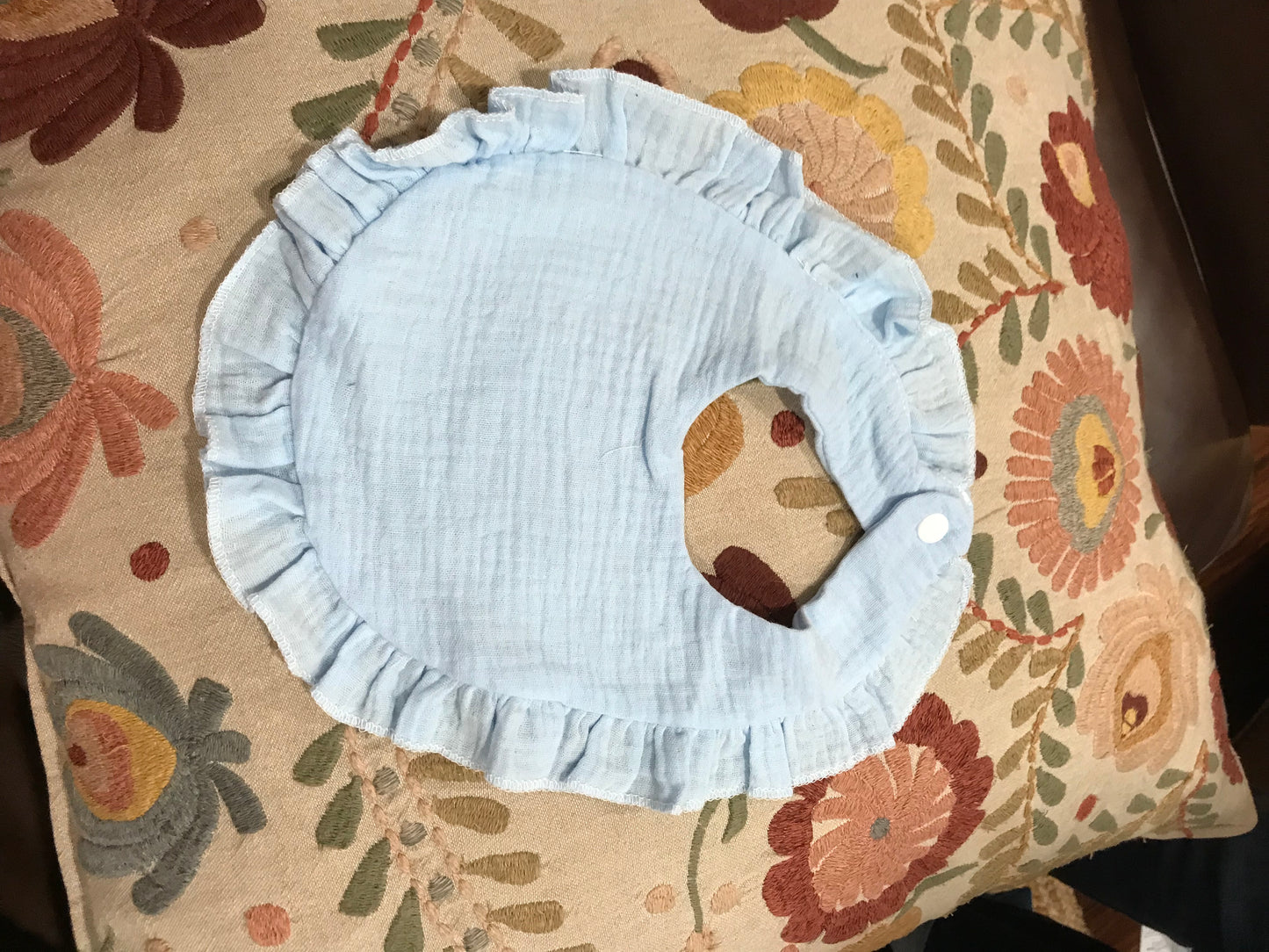 Ruffled Baby Bib