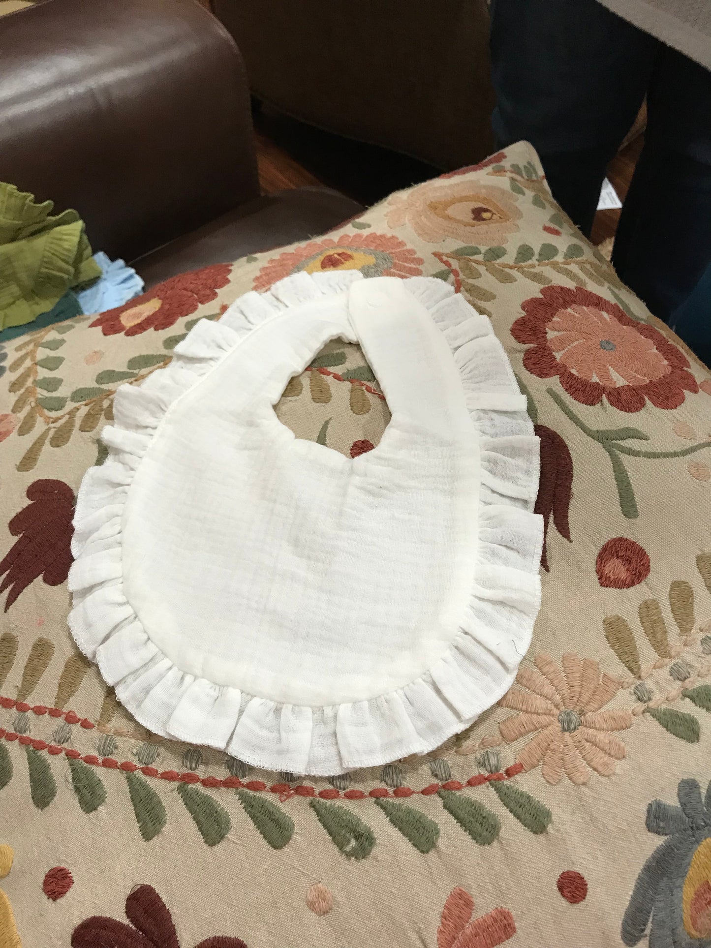Ruffled Baby Bib