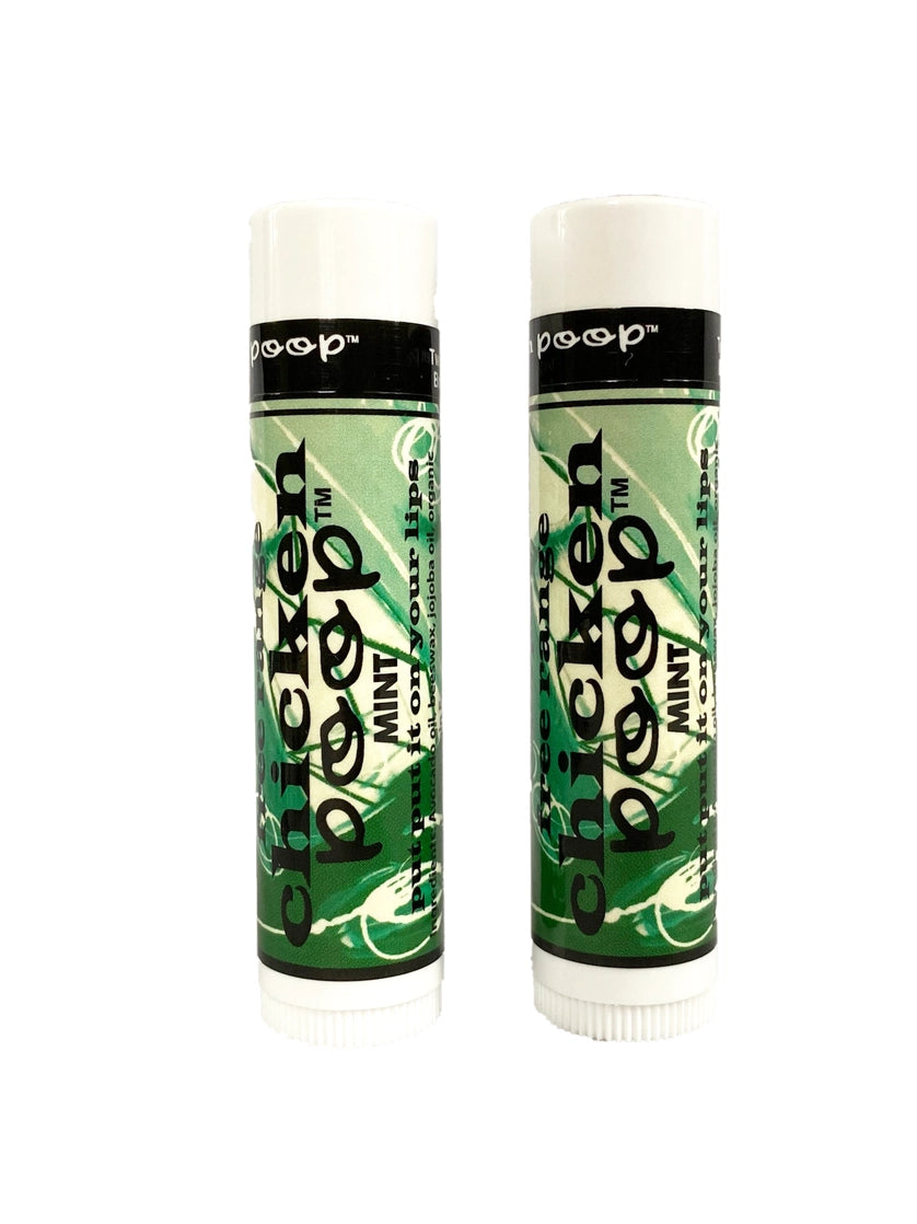 Mint Chicken Poop Chapstick