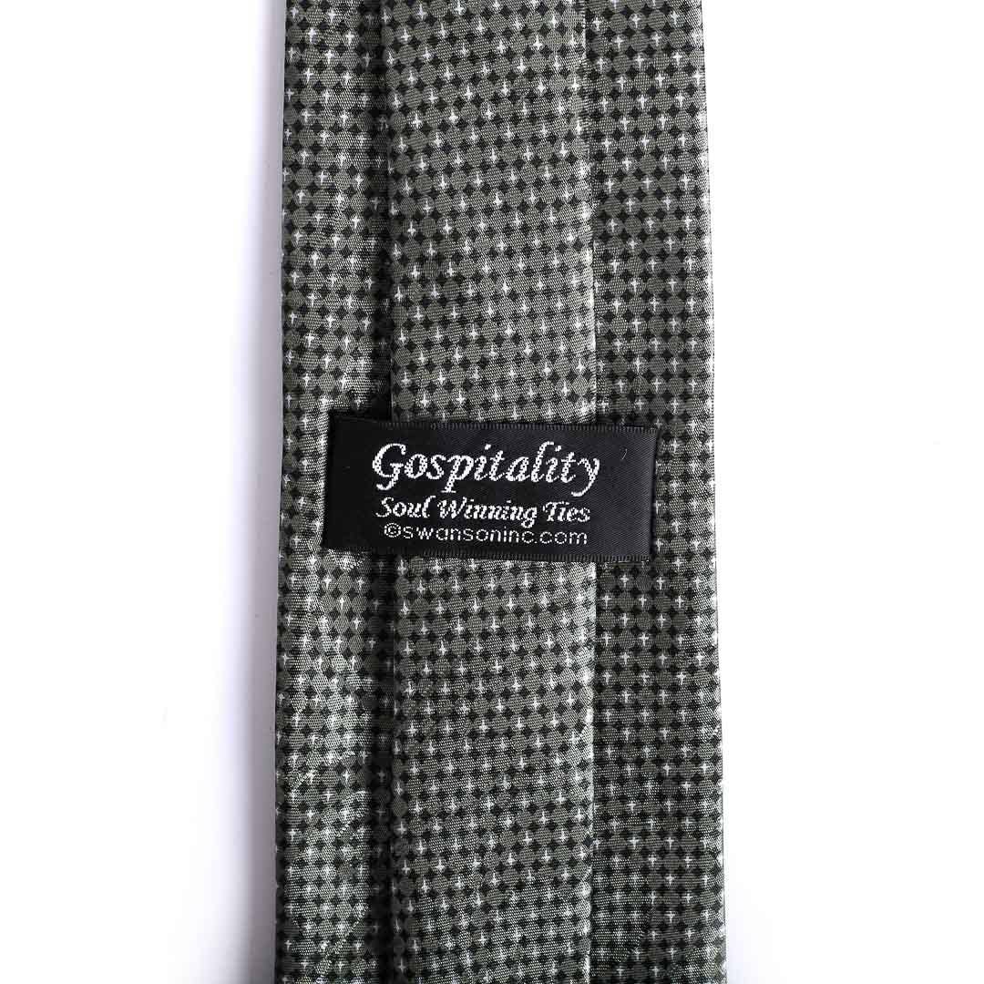 Tie Polyester - Green Cross