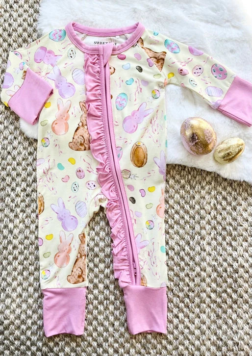 Easter Candy Bamboo Zipper Sleeper