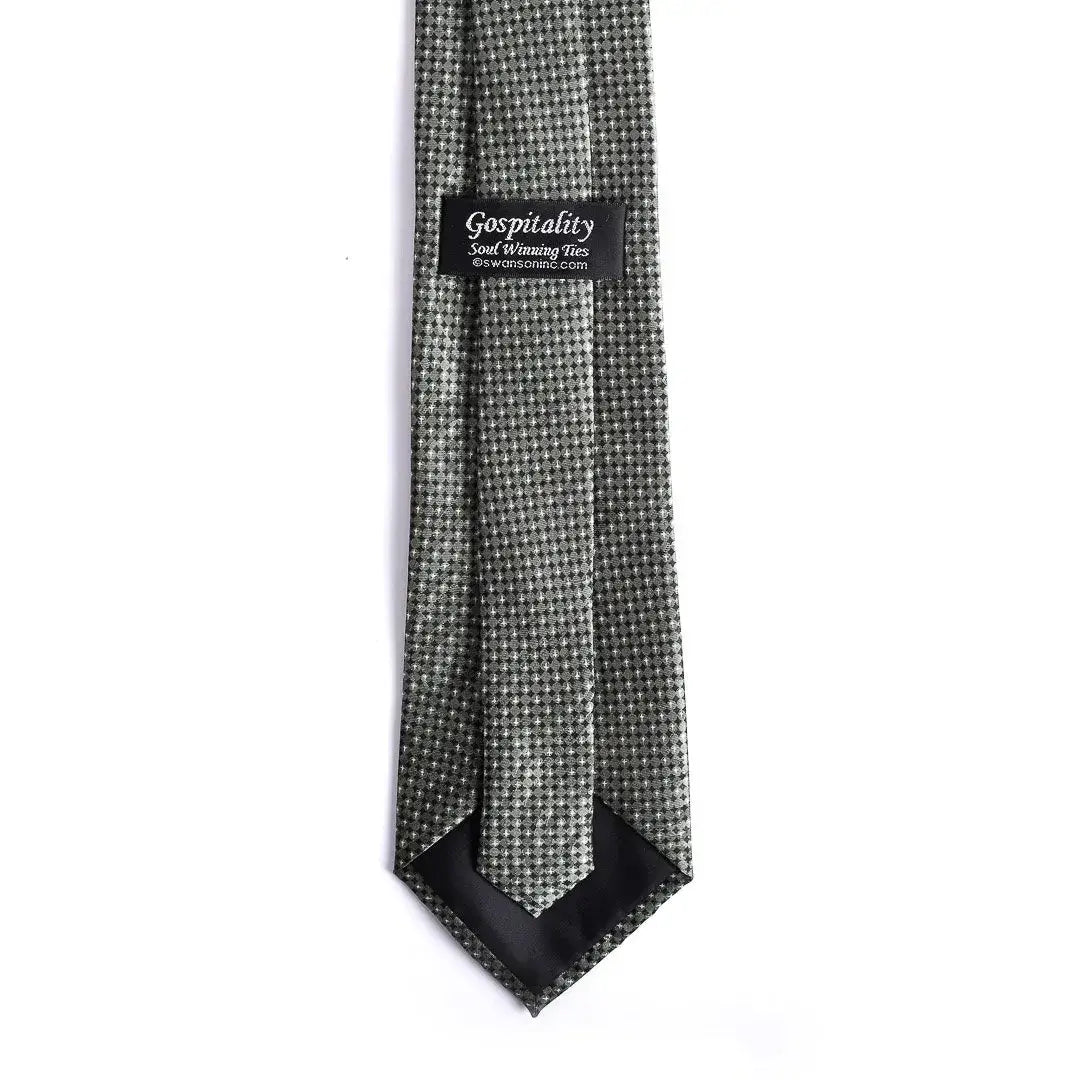 Tie Polyester - Green Cross