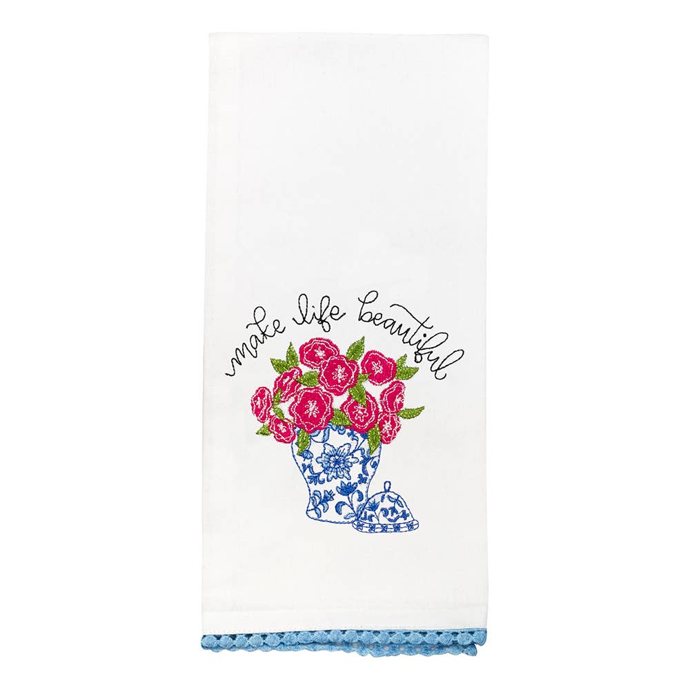 Make Life Beautiful Tea Towel