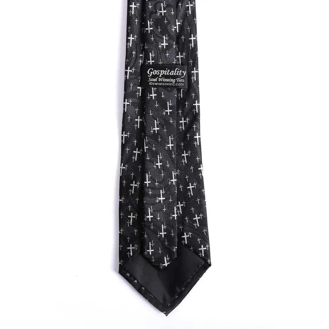 Tie Polyester - Floating Crosses