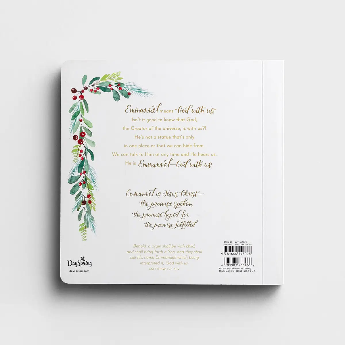 Emmanuel, God with Us - Advent Ornament Book