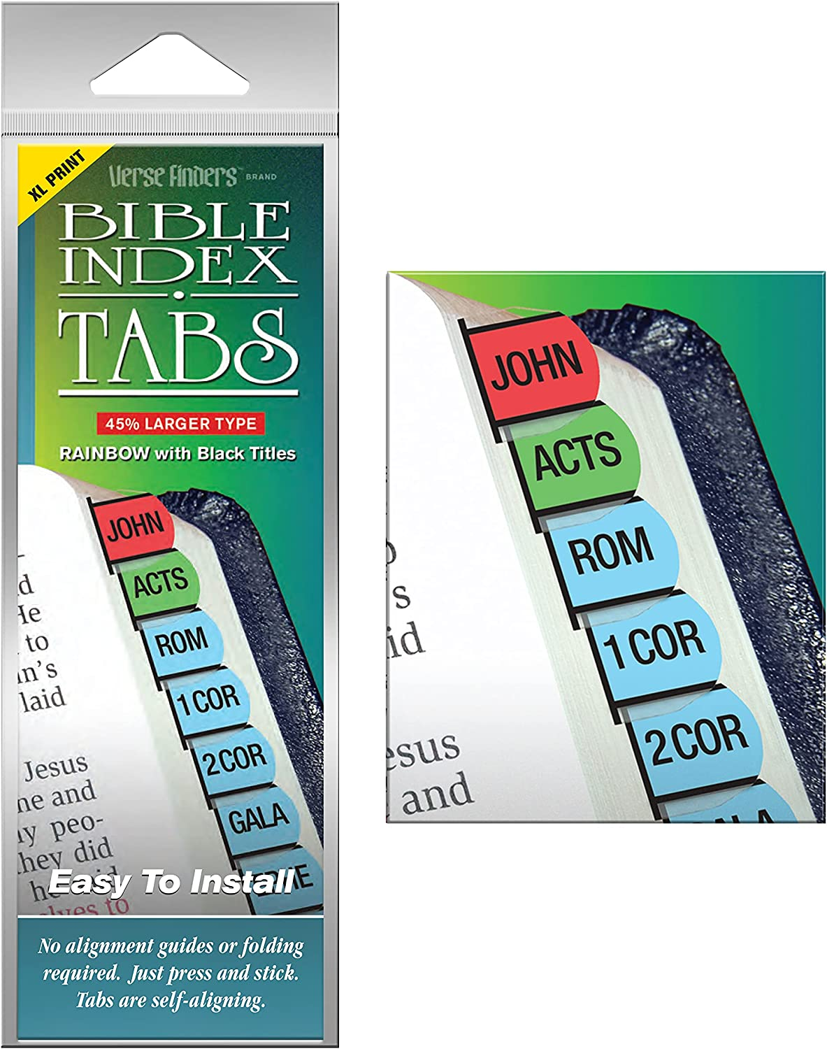 Verse Finders Horizontal Slim Pack Bible Tabs