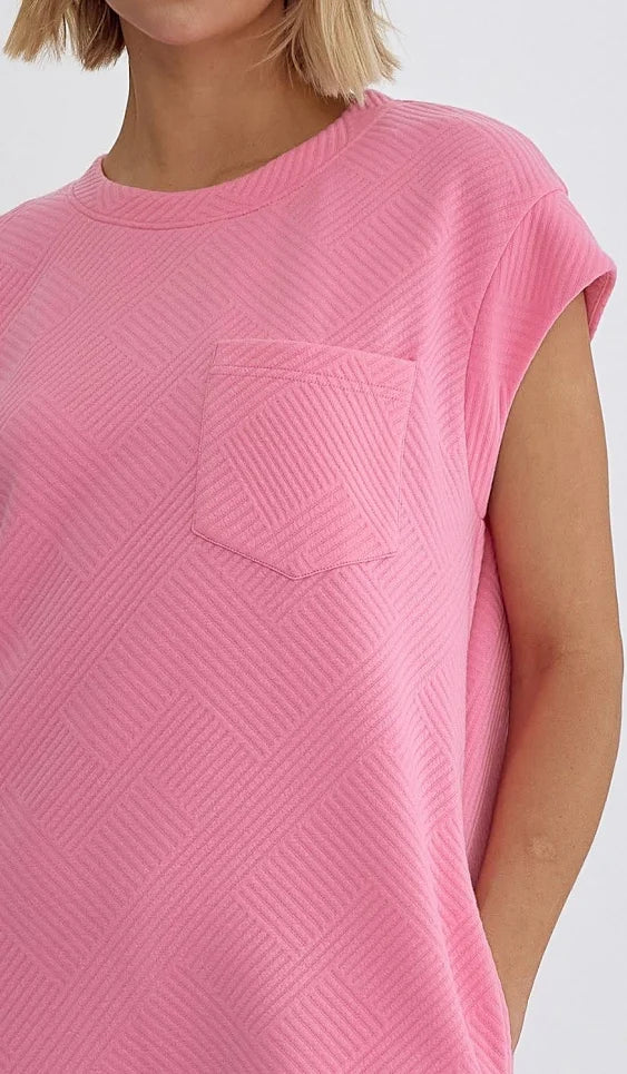 Short Sleeve Shift Dress