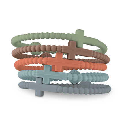 Jesus Bracelets (Cross Bracelets): Neon (5 pack) / Large