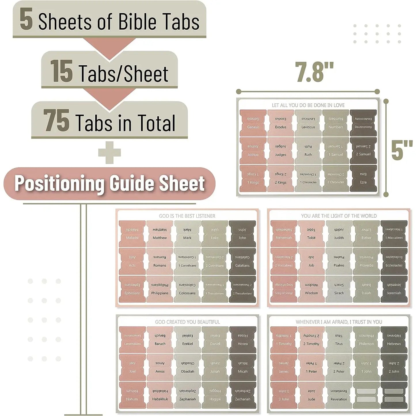 Mr. Pen- Bible Tabs, 75 Tabs