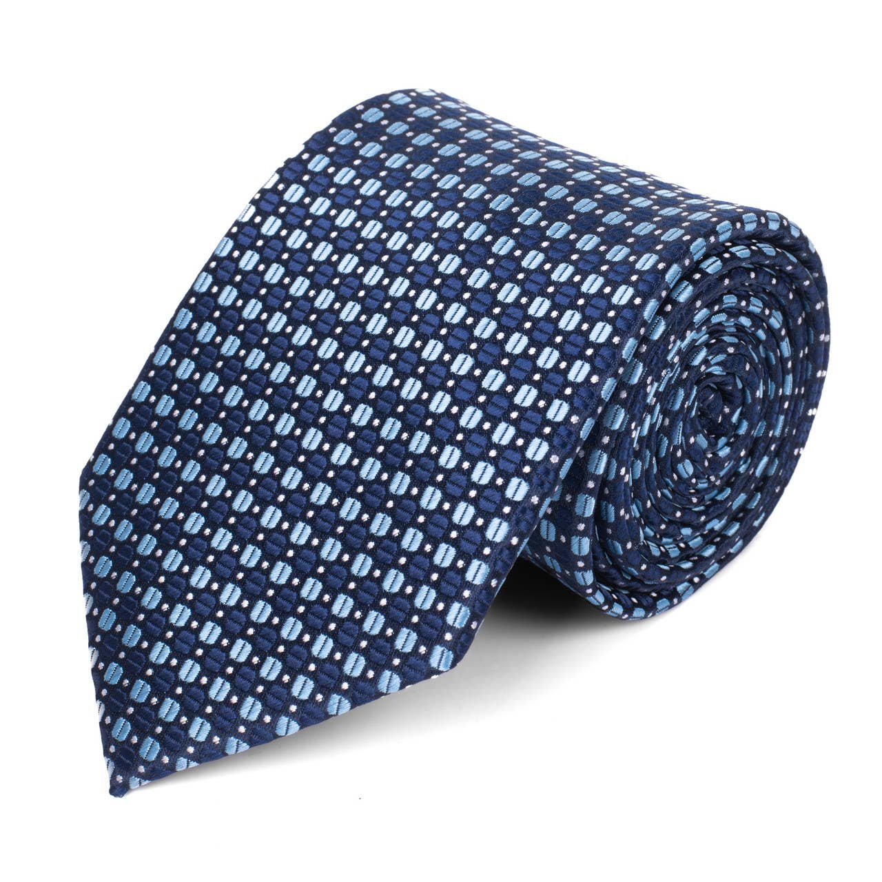 Men's Micro Fiber Poly Woven Regular Tie -MPW5984: Blue