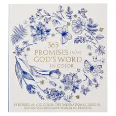 365 Promises in God's Word in Color Blue Coloring Book