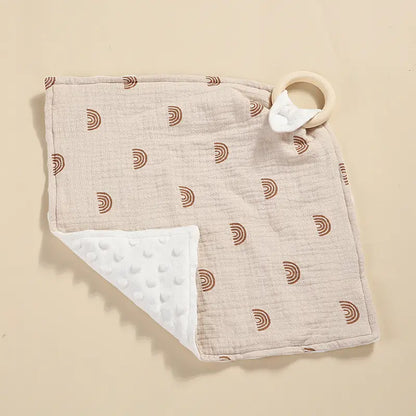 1pc Baby Comfortable Soothing Towel, Hanging Bib, Touchable Scarf