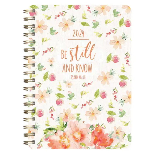 2024 Be Still and Know Wirebound Weekly Planner  Ps. 46:10