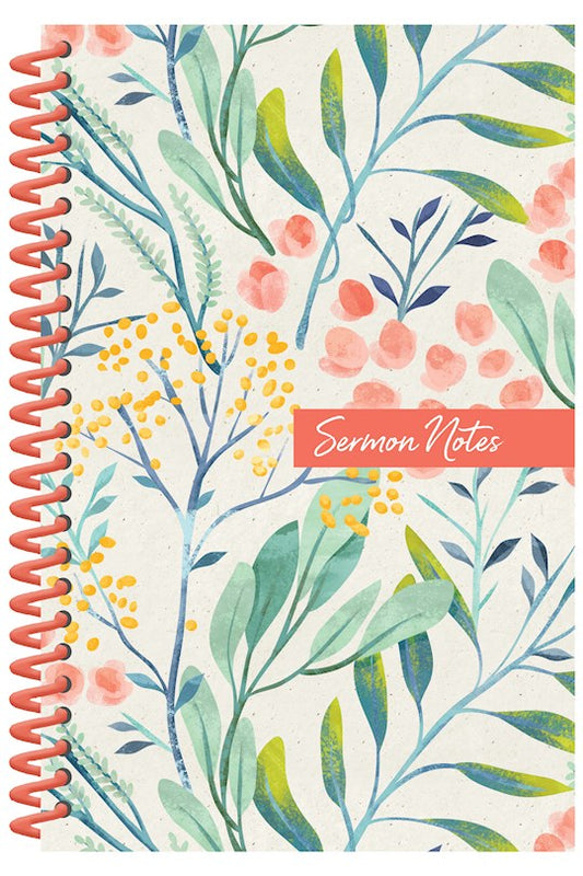 Sermon Notes Journal-Floral