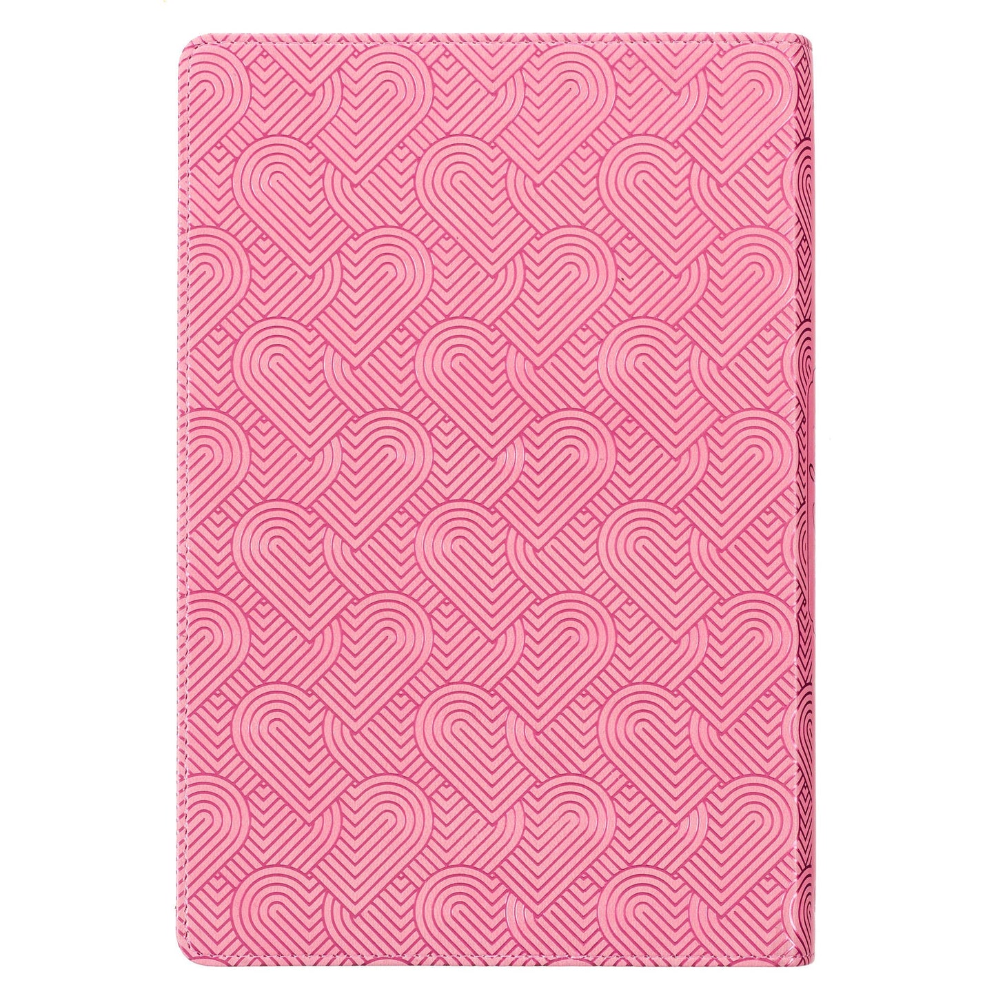 Blossom Pink Heart Faux LeatherKJV Girl's Bible