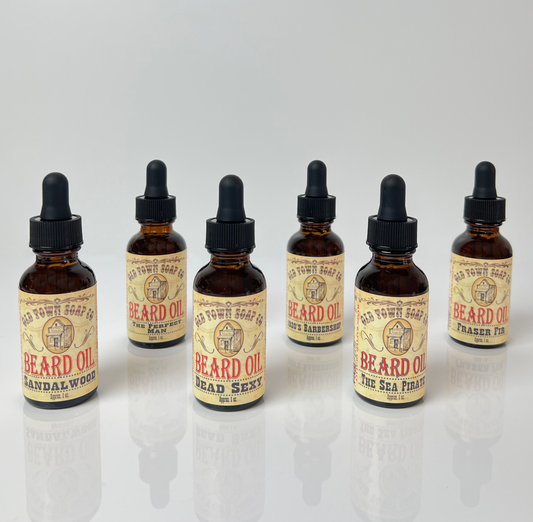 Conditioning Beard Oil -6 scents. 10 top quality oils: The Perfect Man