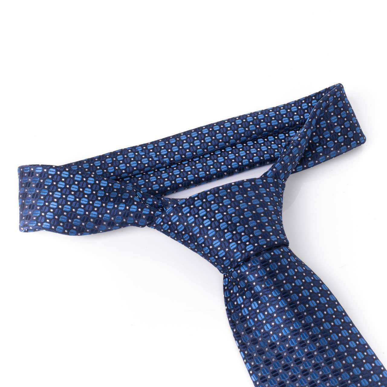 Men's Micro Fiber Poly Woven Regular Tie -MPW5984: Blue