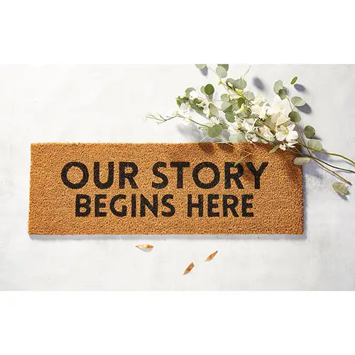 OUR STORY DOORMAT