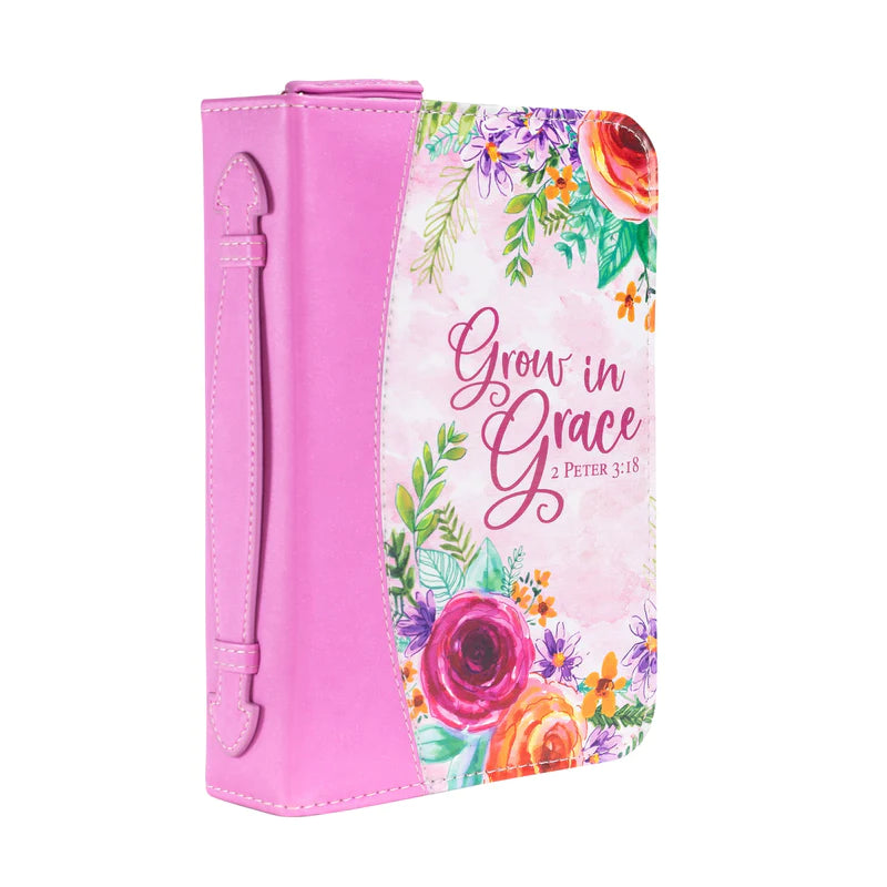DIVINITY BIBLE COVER GROW IN GRACE PINK