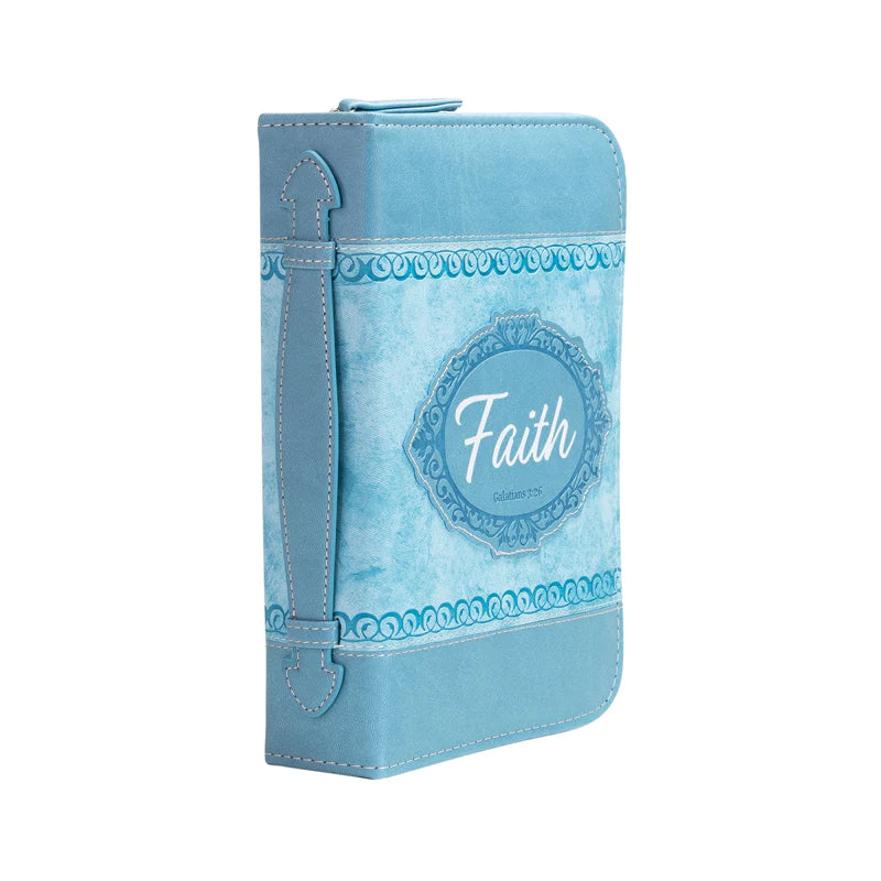 DIVINITY BIBLE COVER LIGHT PALE TEAL FAITH
