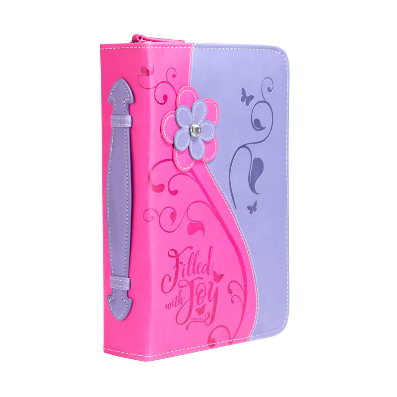 DIVINITY BIBLE COVER PINK FILLED WITH JOY