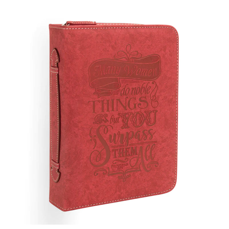 DIVINITY BIBLE COVER RED MANY WOMEN DO NOBLE THINGS