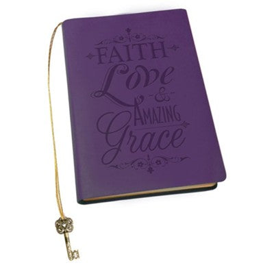 DIVINITY FAITH LOVE AND AMAZING GRACE JOURNAL PURPLE