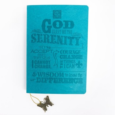 DIVINITY SERENITY PRAYER TURQ JOURNAL