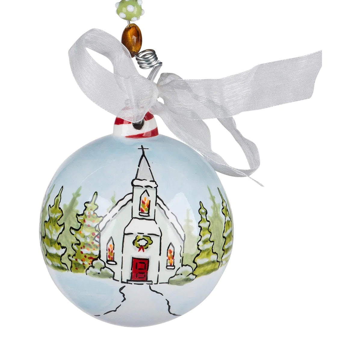 Glory Haus - Christmas Church Ornament