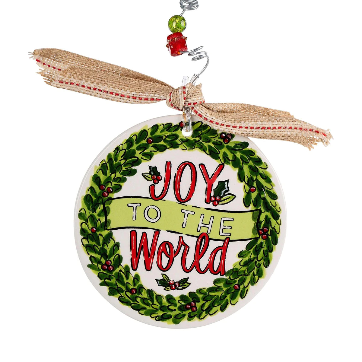 Glory Haus - Joy to The World Wreath Flat Ornament