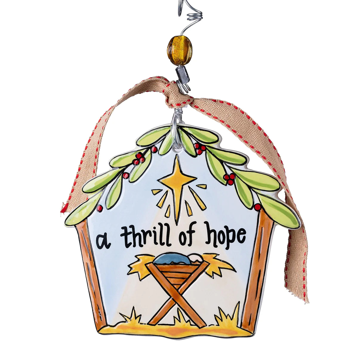 Glory Haus - Nativity Thrill of Hope Flat Ornament