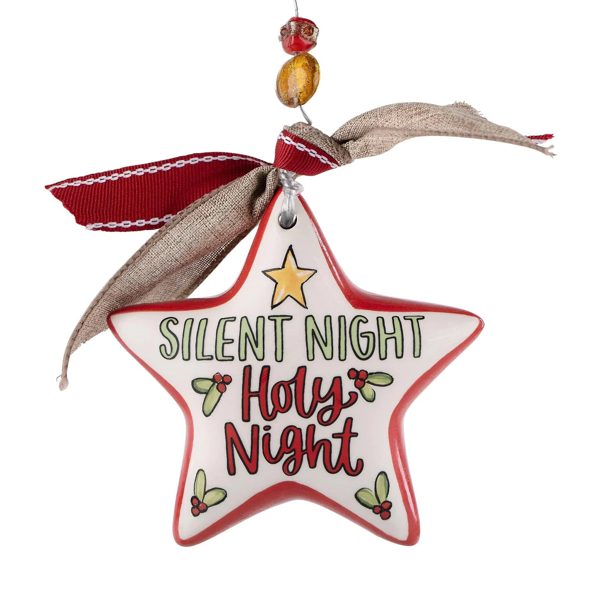 Glory Haus - Silent Night Holy Night Star Ornament