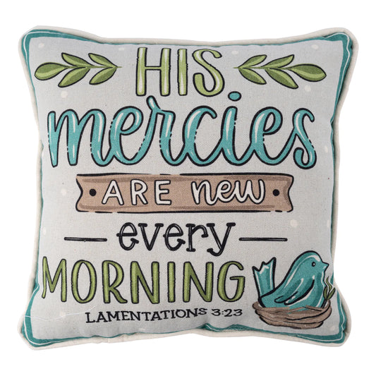 Glory Haus Pillow Lamentations 3:23