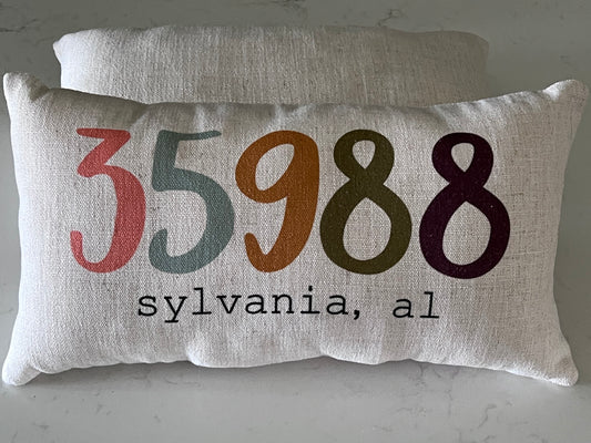 ZIP CODE PILLOW