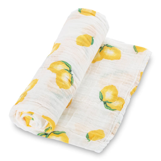 Lolly Banks Cotton Muslin Swaddle Lemon