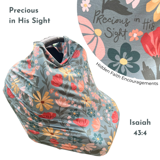 Multi-Use Car Seat Nursing Cover: Covered in Faith