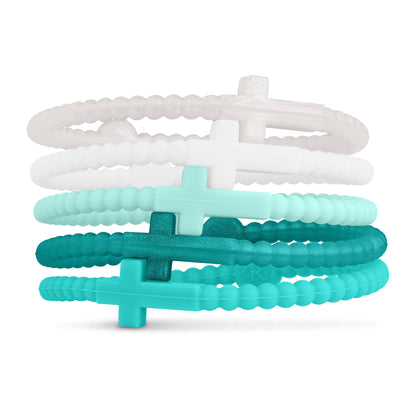 Jesus Bracelets (Cross Bracelets): Bloom (5 pack) / Large