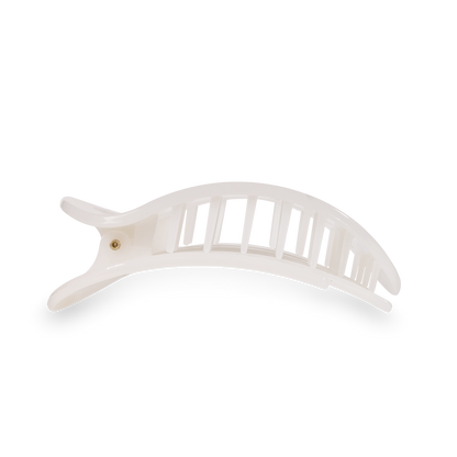 Coconut White Large Flat Round Clip