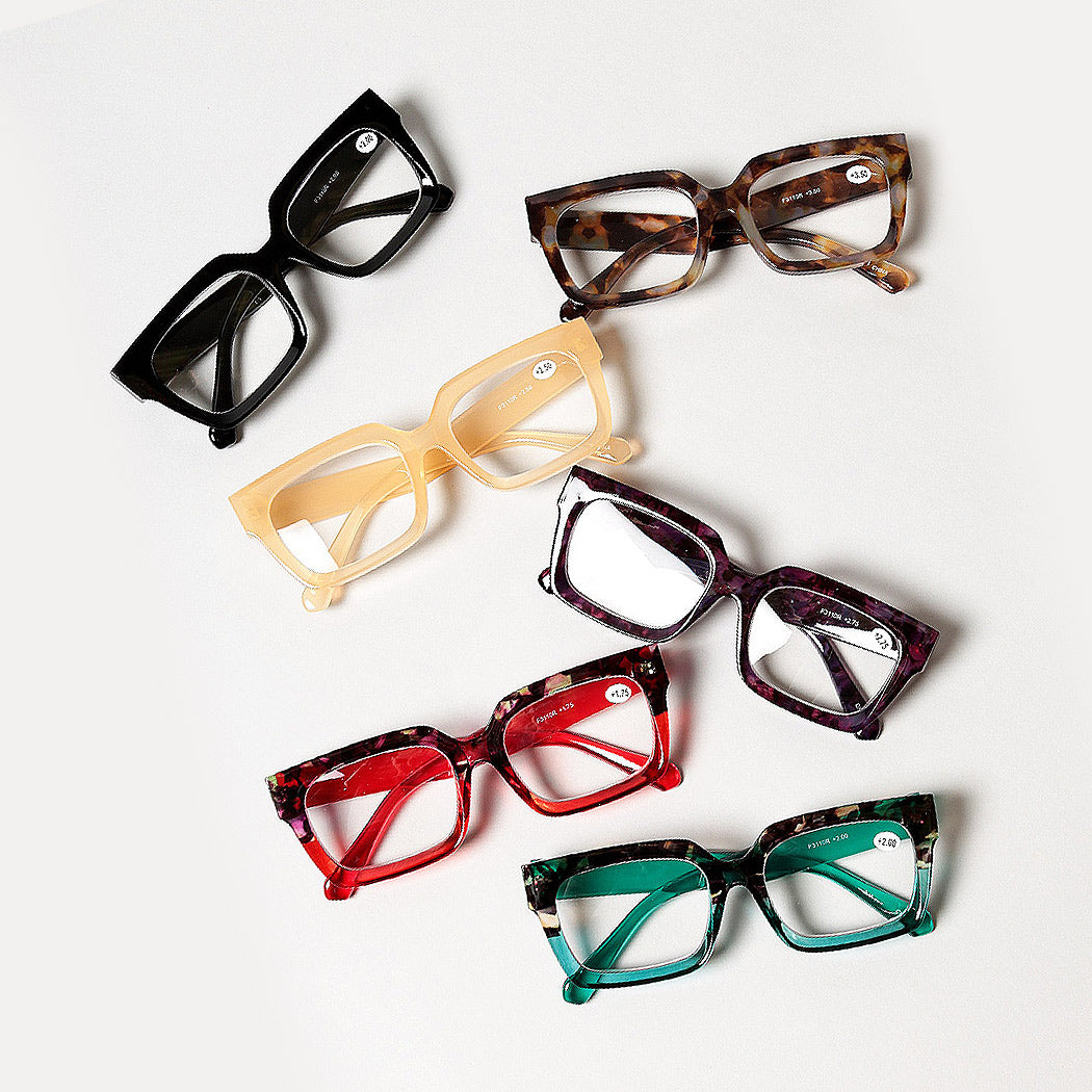 Bold Frame Square Reading Glasses