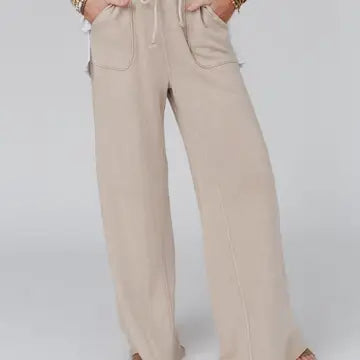 RELAXING ROBIN WIDE LEG PANT-NEW TAUPE