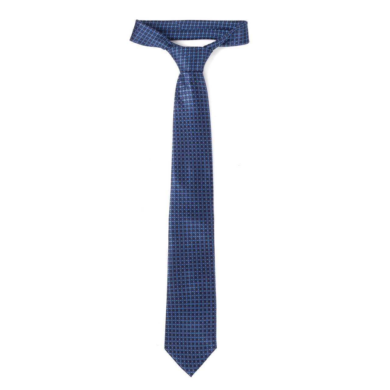 Men's Micro Fiber Poly Woven Regular Tie -MPW5984: Blue