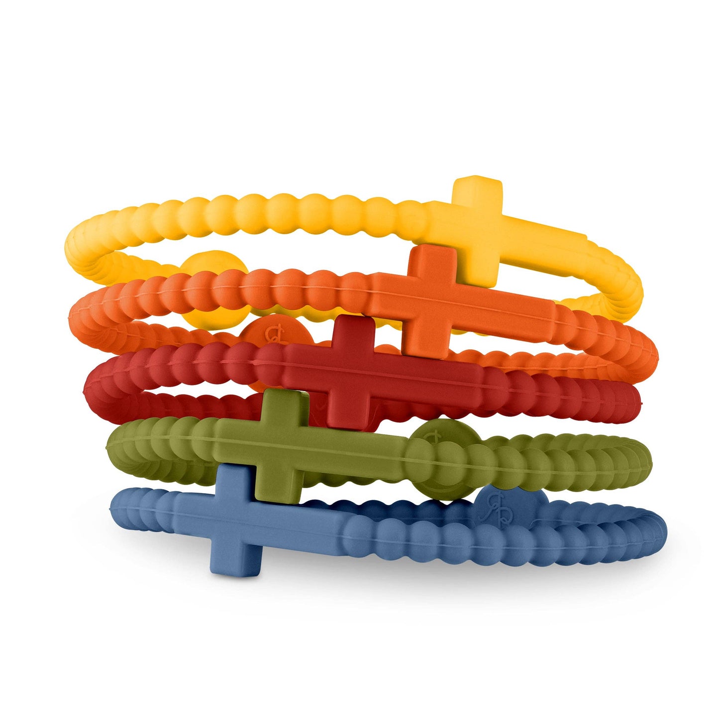 Jesus Bracelets (Cross Bracelets): Neon (5 pack) / Small